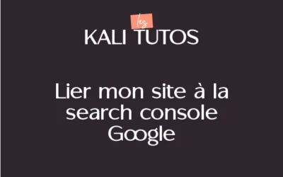 Lier son site internet à la Search Console