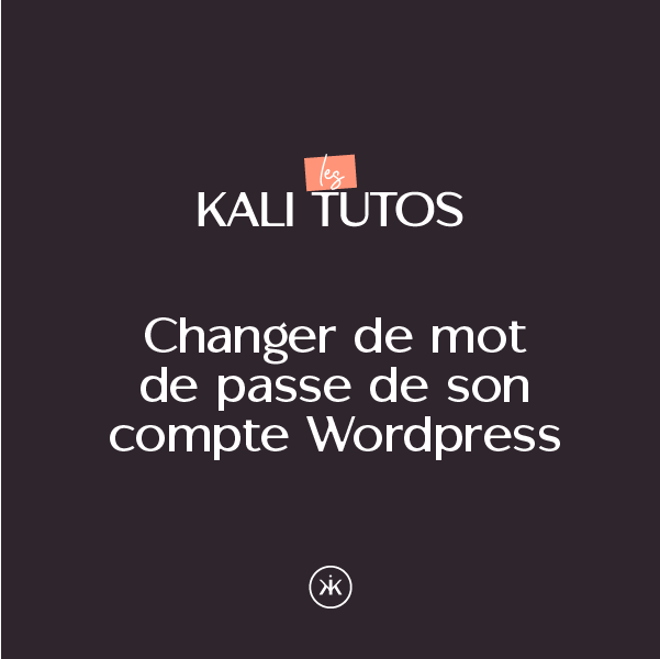 Changer le mot de passe de mon site WordPress